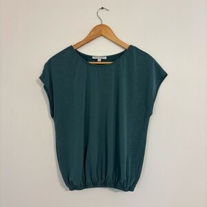 Green Envelope Los Angeles Teal Causal Blouse - Size Large
